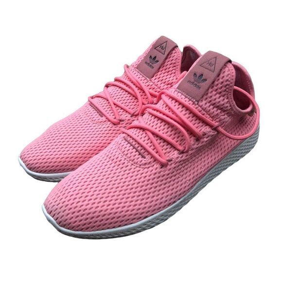 Rare 2017 Adidas X Pharrell Hu Tennis Shoes Tactile Rose Size 11 Pink - Picture 1 of 14